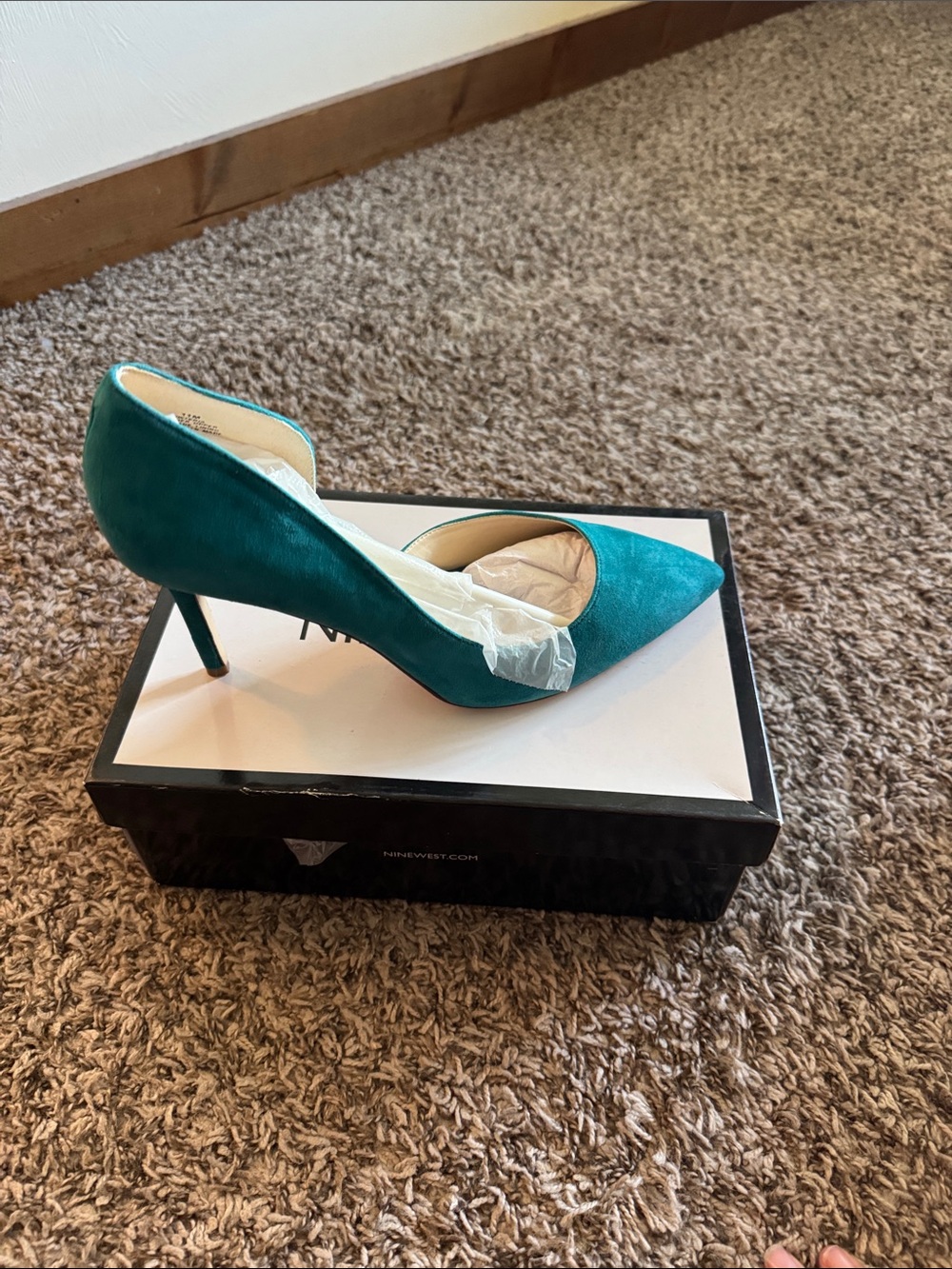 Nine West Teal Pointed-Toe Stiletto Pump